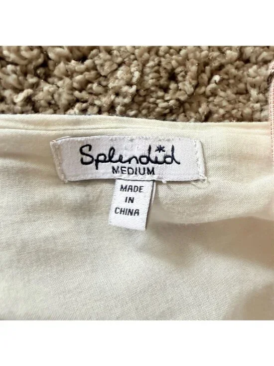 Anthropologie Splendid Maxi Dress Stripe Adjustable Spaghetti Straps size Medium - Picture 7 of 12